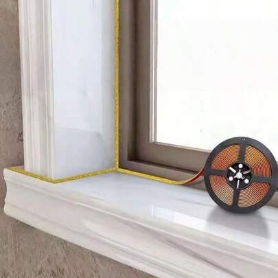 1片装自粘瓷砖缝隙胶带，厨房浴室防水防霉贴纸，美观闪亮装饰条