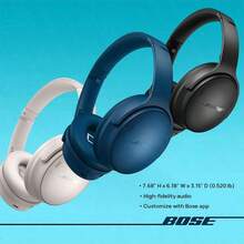 Bose QuietComfort 頭戴式耳機，智慧主動降噪頭戴耳機，內建麥克風，低音強勁，支援 USB-C 充電，20小時超長續航，折疊便攜設計，旅行通勤必備 - 查看 2
