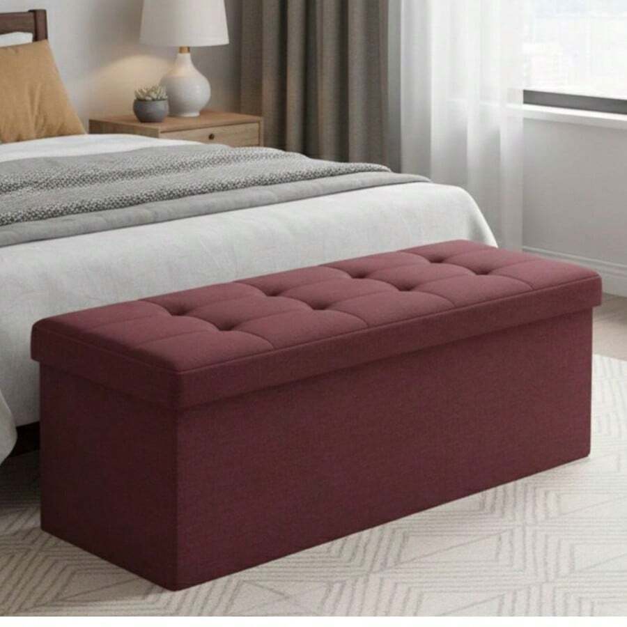 Storage Benches & Ottomans - Red Violet - View 1