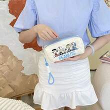 1 hộp bút Snoopy mới, hộp bút thêu, túi đựng văn phòng phẩm học sinh kiểu Nhật thời trang và đa năng, đồ dùng học tập cho năm học mới, quà tặng ngày Valentine, quà tặng năm mới, kiểu ngẫu nhiên - Nhiều màu - Xem 2