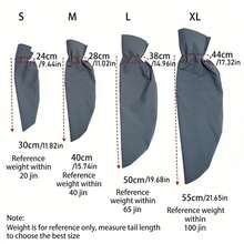 1pc Detachable Waterproof & Dirt-Resistant Universal Tail Cover, Available In Multiple Sizes - Grey - View 2