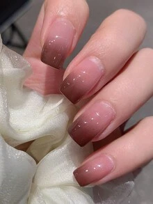 1 miếng dán móng tay màu chuyển sắc mới, chống thấm nước, có thể tháo rời, dành cho nữ, dễ sử dụng, thích hợp cho các dịp lễ, tiệc tùng, quà sinh nhật. - Bụi tím - Xem 5