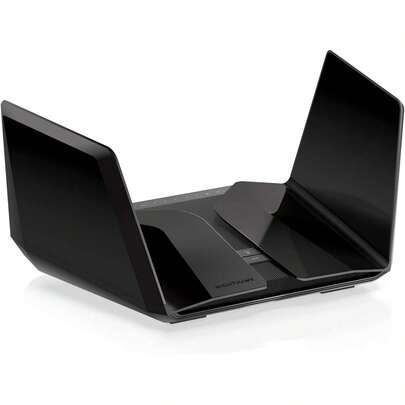 NETGEAR Nighthawk Wi-Fi 6E Router (RAXE500) - Security Features, 12-Stream Gigabit Router AXE11000 Tri-Band Wireless Speed (Up To 10.8Gbps), New 6GHz Band, Coverage Up To 3,500 Sq. Ft, 60 Devices (Refurbished)