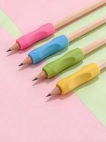 4/8pcs Ergonomic Pencil Grip Set - Colorful Writing Posture Correction Tools, Soft Design To Improve Posture And Comfort, Pencil Holders Great For Writing, Drawing, Office And School Supplies, Relieve Finger Fatigue, Multi-Color Back To School - A - View 9