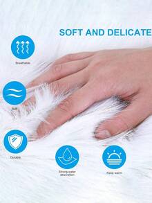 Soft Velvet Nail Art Photography Props, Nail Product Display Pad With Anti-Slip Bottom, Multi-Functional Nail Supplies, Suitable For Nail Salon Display, Nail Sticker Display And DIY Nail Projects, Great For E-Commerce Product Photography - White - View 4