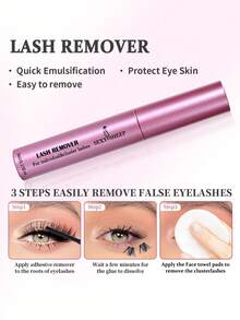 SEXYSHEEP 720 piezas Pestañas postizas en racimo, Kit de extensión de pestañas DIY que incluye adhesivo, removedor, pinzas, pestañas naturales suaves y mixtas, crea maquillaje de ojos 3D, adecuado para DIY en casa, viajes, viajes diarios, fiestas, novia de boda - Negro - Ver 10