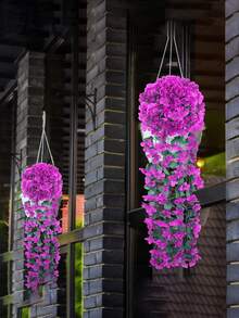 1 pièce / 2 pièces Vigne d'orchidée artificielle avec papillon. Décoration de mariage pour lieux de réception. Matériaux décoratifs muraux pour la maison, chambres à coucher, salons, salles de bain. Jardin extérieur. École. Fournitures pour fête d'anniversaire, décorations de fête. Cadeaux. - Voir 2