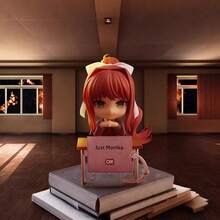 Doki Doki Literature Club! Articulated Figurine Models, Approx. 10CM Tall, Monika, Sayori, Natsuki, Yuri Anime Character Cute Desktop Decor Figures, Doki Doki Literature Club Merchandise Figurines - Multicolor - View 4