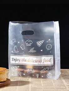 10/20/30/50个装透明礼品袋，带提手，烘焙手提塑料袋，甜点包装袋，透明塑料购物袋，结实耐用，适用于母亲节、婚礼、生日、毕业典礼、新娘派对、派对用品、购物等场合。 - 無色 - 查看 7