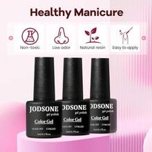 100 PCS Gel Nail Polish Starter Kit with U V Light 95 Colors Macarons Combined with Dark Colors Nail Gel No Wipe Base Coat Top Matte Coat Long Lasting Shine - 95KIT05 - Ver 8