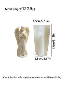1PC Religious Figure Silicone Candle Mold, Virgin Mary & Jesus Statue Mold For DIY Candle, Gypsum, Clay & Cement Craft, Perfect For Church, Home Altar & Commercial Handmade Use - A - View 9