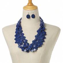 3PCS Vintage Style Irregular Pendant Multi-Layer Necklace And Earring Set, Elegant Women's Jewelry Accessories, Suitable For Daily Wear In All Seasons3PCS Vintage Style Irregular Pendant Multi-Layer Necklace And Earring Set, Elegant Women's Jewelry Accessories, Suitable For Daily Wear In All Seasons - Vàng - Xem 2
