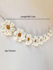 Bộ 8 vòng hoa cúc trang trí tường, vòng hoa treo phòng ngủ phong cách Boho, vòng hoa cúc trắng, vòng hoa móc thủ công dành tặng mẹ nhân Ngày của Mẹ, thích hợp trang trí tiệc mừng em bé, tiệc cưới, sinh nhật, trang trí phòng ngủ, thiết kế như trong mơ, món quà lý tưởng cho mẹ, bạn bè, bạn học và người thân, thích hợp treo ở sân sau hoặc phòng khách. - Nhiều màu - Xem 5