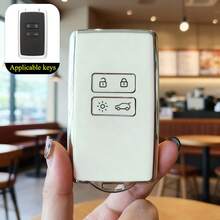 1 pieza Funda protectora práctica de TPU para llaves de coche, adecuada para los modelos Renault Captur, Koleos, Kadjar, Arkana, Megane, Duster, Sandero - Cubierta de llave - Ver 12