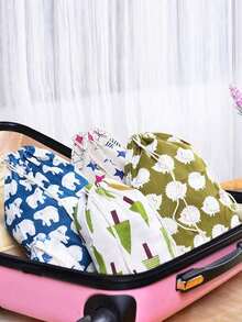 New Linen Drawstring Storage Bag, Clothes Organizer Bag, Travel Luggage Shoe Pouch, Miscellaneous Underwear Bag - View 9