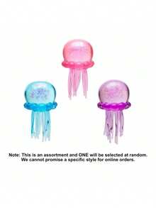 Jellyfish Squishy Fidget Toy, Silicone Octopus Water Play Squeeze Toy, Slow Rising Stress Relief Props - Màu xanh lam - Xem 5