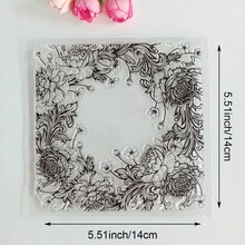 手工制作的DIY剪贴簿印章/封印章,带有透明植物图案,适用于相册、卡片装饰 - 植物 - 查看 31