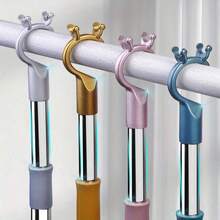 Adjustable Stainless Steel Garment Support Rod - Extendable Design - Durable Stainless Steel With Plastic Ends - Hanger Support And Clothing Retriever - Stylish And Durable - Preferred Choice For Wardrobe Organization And Easy Hanging/Retrieving Clothes - Multicolor - View 5