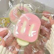 1个桃子牛奶系列挤压玩具，牛奶布丁，兔子奶酪，手工硅胶材质，口感浓郁顺滑，美观大方，慢回弹挤压减压玩具，适合居家、婚礼、食品装饰、生日、母亲节、节日礼物 - 彩色 - 查看 5