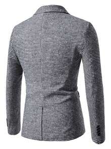 Men's Casual Gentleman Suit, Fashionable British Style Essential For Work And Daily Wear, Jacket And Pants Set - Multicolor - View 3