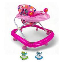 THE BABY SHOP Andadera Plegable Carrito C/ Altura Ajustable Mod. Gl181 - Rosa - Ver 1