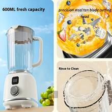 Portable USB Rechargeable Juicer, Mini Ice Crusher, With Digital Display Screen, Easy To Clean, Small Household Fruit Juicer, Suitable For Smoothies, Milkshakes, And Fresh Fruit Drinks, Fresh Juice, Perfect For Home, Office, Travel, And Fitness Enthusiasts - Ideal Valentine's Day Gift, Small Fresh Juice Blender | Compact Juicer | Smoothie Juicer, Various Holiday Gifts - Multicolor - View 8