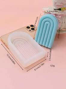 拱形硅胶模具，可用于制作蜡烛、香、石膏模具 - A-白色 - 查看 6