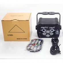 Đèn laser RGB nhiều màu sắc có điều khiển từ xa và giọng nói, thích hợp cho tiệc sinh nhật, Giáng sinh, đám cưới, quán bar karaoke, KTV, tiệc khiêu vũ tại nhà, Halloween và làm quà tặng nhỏ. - ánh sáng màu - Xem 12