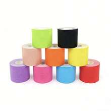 1 Roll/Muscle Tape Elastic Bandage, Chest Lift Tape, Knee/Elbow Protective Pad, Fitness Protection Equipment, Sports Tape - Multicolor - View 3