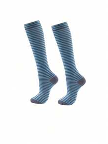 1/3/6 Pairs Men's Compression Socks, Cute Pattern Breathable Crew Socks, Suitable For Running, Fitness, Skipping, Gym - Multicolor - View 7
