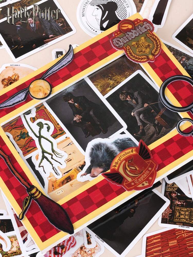 Warner Bros 100PCS Officially Licensed PVC Stickers Featuring Hermione Granger Ron Weasley And House Designs Waterproof Durable Vinyl Decals For Laptop Water Bottle Phone Luggage Skateboard Decoration Gift For Friends Fans Collectors - Stickers - View 9