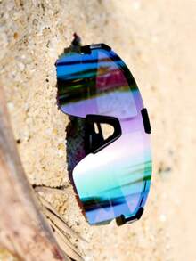 Lunettes de sport mode une-pièce couleur dégradée - dégradé de couleur - Voir 2