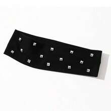 Wide-Brimmed Maternity Headband For Yoga And Sports, Sweat-Absorbing Hairband For European And American Ins Bloggers. - 黑色 - 查看 3