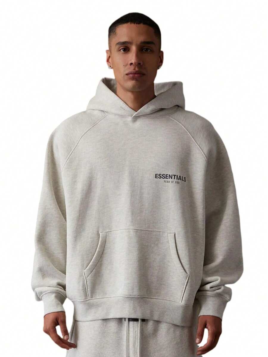 Fear Of God Essentials Pullover Hoodie (SS22) Unisex - Yến mạch ít béo - Xem 1