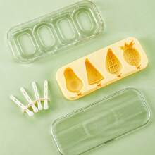 Khuôn làm kem que hình thù độc đáo - Khuôn làm kem 4 ô tự chế | Khuôn làm kem que tái sử dụng, dễ lấy ra, thích hợp cho nhà bếp, gia đình, căn hộ, khách sạn. - Nhiều màu - Xem 8