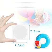 5pcs Inflatable Pool Patch,Swimming Patches,Transparent Round Patches, Suitable For Summer, Swimming Pool, Inflatable Pool, Swim Rings, Pool Toys, Beach Toys, Inflatable Items Repair, Essential Pool Supplies, Pool Accessories, Pool Items. - Repair Subsidy - View 5
