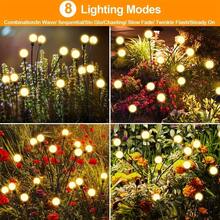 12/8 Luces solares de luciérnagas LED, luces solares oscilantes de luciérnagas para jardín, patio, sendero, decoración de plantas, luces decorativas solares para exteriores - Luciérnagas plantadas en el suelo - View 5