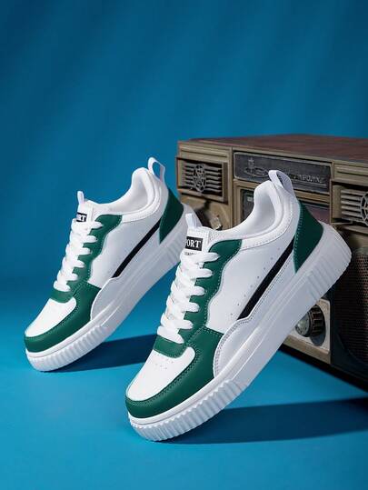 Giày thể thao cổ thấp mới năm 2026, màu trắng, phiên bản Hàn Quốc, đế dày, giày sneaker unisex, giày nhẹ nhàng dùng hàng ngày.