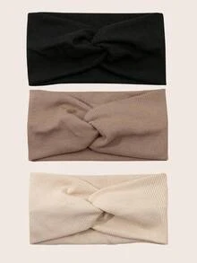 Women's Soft Knit Criss-Cross Headband For Women, Elastic Non-Slip Hairband For Yoga, Workout & Casual Outfits Summer Hair Accessories Women Sweatband,Holiday,Travel,Festival,Party - Multicolor - View 14