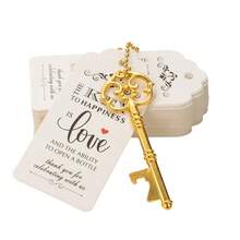 50pcs Metal Vintage Key Bottle Opener Favors With Keychain Key Rings, Thank You Tags, For Universal Celebrations - 復古鑰匙開瓶器 - 查看 4