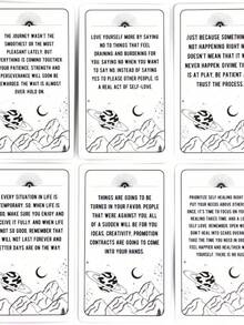 Cosmic Oracle Message Cards, Approx. 10X6cm, 54pcs English Message Cards, Tarot Enthusiasts, Collection, Party Supplies, Couples Bonding, Mini Games, Divination, Mother's Day - Multicolor - View 7