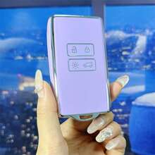 1 pieza Funda protectora práctica de TPU para llaves de coche, adecuada para los modelos Renault Captur, Koleos, Kadjar, Arkana, Megane, Duster, Sandero - Cubierta de llave - Ver 5