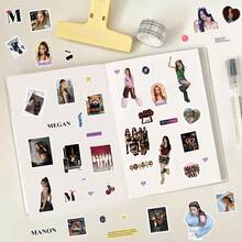 Katseye 贴纸套装 - Sophia、Lara、Chanelle、Daniela、Yoonchae、Manon，新专辑及歌曲，Kpop 粉丝周边商品，DIY 个性化偶像周边礼物（送给朋友的生日礼物），78/100 张星星贴纸，贴纸收藏，精美装饰品，精致小礼物，情人节礼物，收藏品 - 彩色 - 查看 10