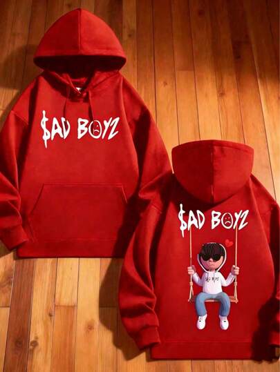 KID003-FB|Sudadera con Capucha Casual para niño y  niña - Calce Cómodo y Estilo VersátilSudadera unisex SAD BOYS Tallas para hombre Corte cómodo y relajado Estampado extragrande, diseño exquisito Ideal para regalar Incluye un pequeño obsequio Estilo urbano Estilo invernal Ta(Delgado para primavera y otoño, elige una talla más grande.)