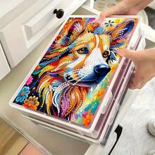 1PC Diamond Painting Storage Box, Fun Pattern - Open Lid Design, Suitable For Diamond Art, Crafts, Home, Office - Perfect Gift For Pet Lovers, DIY Enthusiasts, Birthday, Anniversary - Decorative And Practical Storage Box With Secure Closing System - Multicolor - View 38