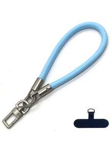 8mm Thick Braided Phone Wrist Strap, Anti-Lost Lanyard With Metal Clip - Orange - View 10
