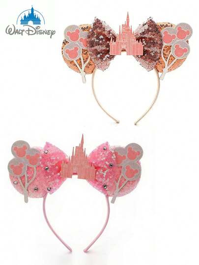  Băng đô tai Minnie chủ đề lâu đài lộng lẫy của Disney, gồm 1 chiếc, với nơ lấp lánh và tai Minnie, hoàn hảo cho các bữa tiệc ở trường, tiệc hóa trang, nhập vai, công viên giải trí và các dịp khác - và là một món quà tuyệt vời cho bất kỳ sự kiện nào. Băng đô nơ hình tai này phù hợp cho cả bé trai và bé gái và là phụ kiện tuyệt vời cho các cặp đôi. Đây là phụ kiện lý tưởng cho việc nhập vai công chúa, lễ kỷ niệm sinh nhật và tiệc Giáng sinh.