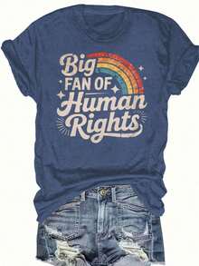 Women's T-Shirt Fitted Tops Print Y2K Crew Neck Tee-Plus Size - Women'S Red T-Shirt - Reading Rainbow Graphic Tee With Book Design - Casual Everyday Shirt For Teachers, Book Lovers - Valentine'S Day & Back To Outfits - Soft Everyday Top, Teacher Apparel, Playful Design, Comfortable Fit-Summer Festival Fashion,  Adult Heavyweight T-Shirt - 藏藍-2 - 查看 19
