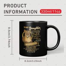 1个“永远不要忘记我爱你”咖啡杯，爸爸送给女儿的生日、圣诞节、节日礼物马克杯 - 多款 - 查看 4
