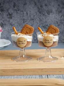 20/10pcs High Quality Reusable Plastic Dessert Cups, Suitable For Desserts, Candies, Puddings, Cheesecakes, Mousses, Cakes Decoration, Etc. Reusable, Suitable For Parties, Birthdays, Weddings, New Year Celebrations And Other Occasions. - Multicolor - View 6
